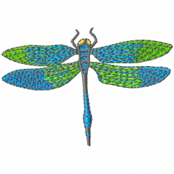 Dragon Flies Embroidery Design 11